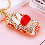 Cute Mini Car Rhinestone Keychain