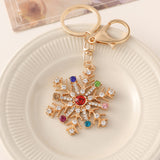 Crystal Snowflake Keychain