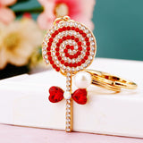 Cute Candy Design Crystal Key Ring & Bag Charm