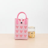 Stylish Knitted Heart Design Mini Sling Bag for Women & Girls