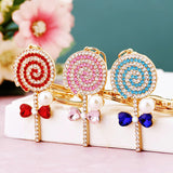 Cute Candy Design Crystal Key Ring & Bag Charm