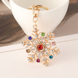 Crystal Snowflake Keychain