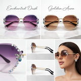 Rimless Butterfly Sunglasses for Women