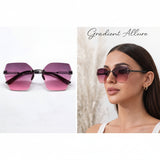 Women’s Rimless Gradient Sunglasses