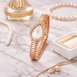 Teardrop Dial with Crystal Bezel