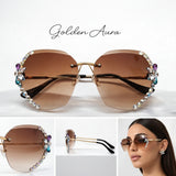 Rimless Butterfly Sunglasses for Women