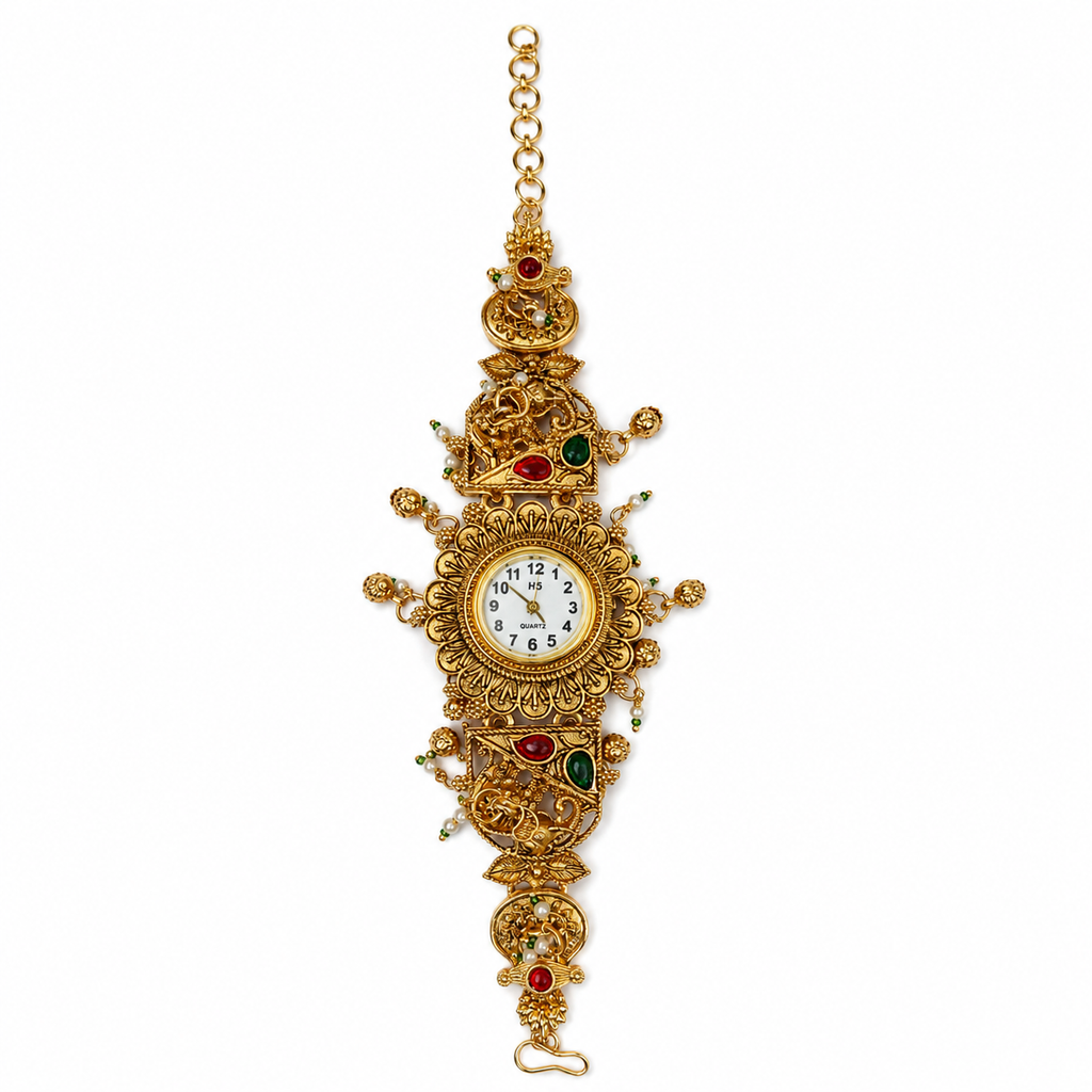 Royal Lakshmi Temple Bracelet Watch