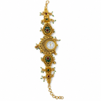 Royal Peacock Floral Bracelet Watch