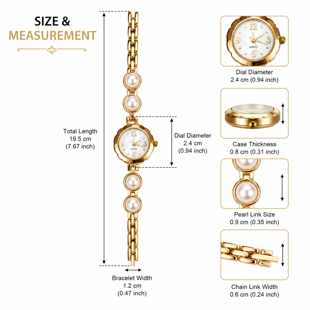 Pearl Luxe Women's Watch
