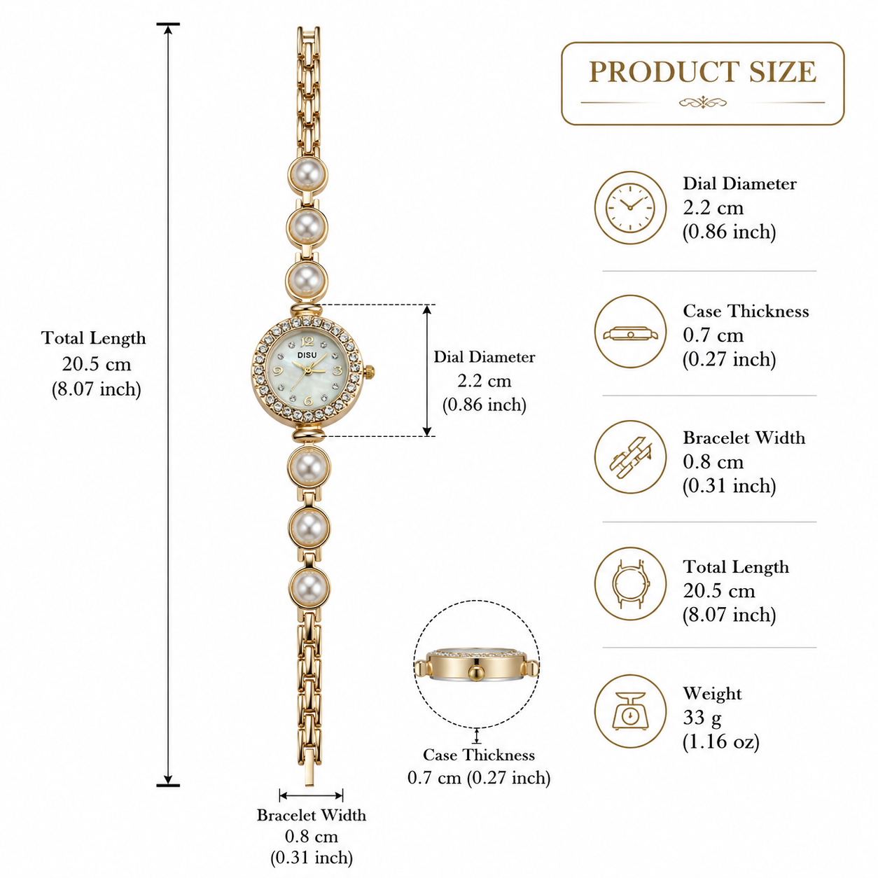 Pearl Luxe Women's Watch