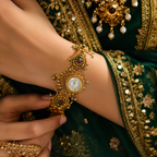 Royal Peacock Floral Bracelet Watch