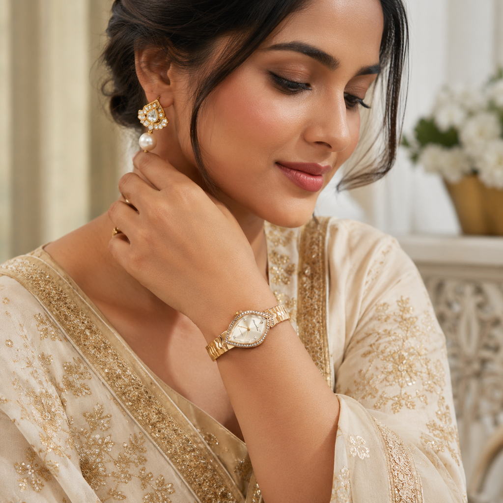Royal Teardrop Crystal Bracelet Watch for Women