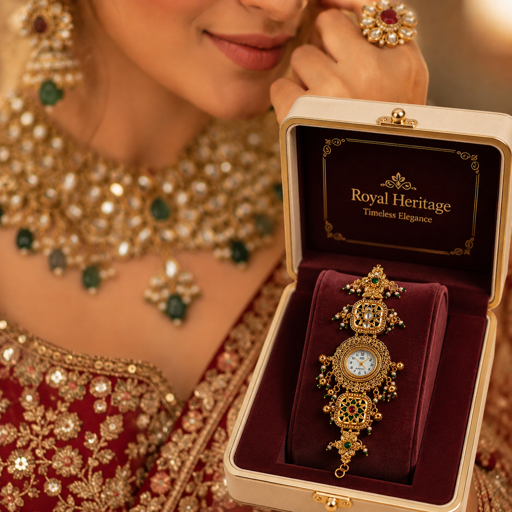 Royal Kundan Heritage Bracelet Watch