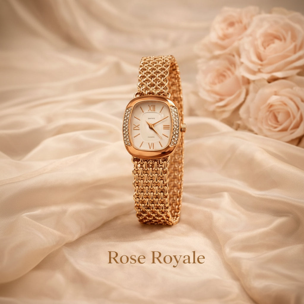 Square Dial with Premium Chain Bracelet