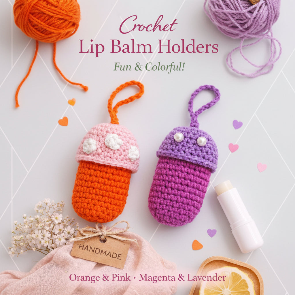 Handmade Crochet Lip Balm Holder