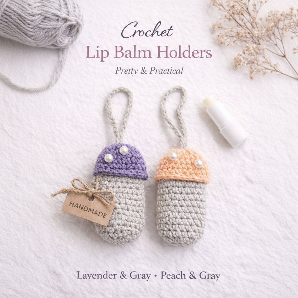 Handmade Crochet Lip Balm Holder