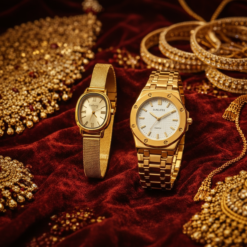 Soulmate Time Pair – Couple Watch Combo (Valentine Special)