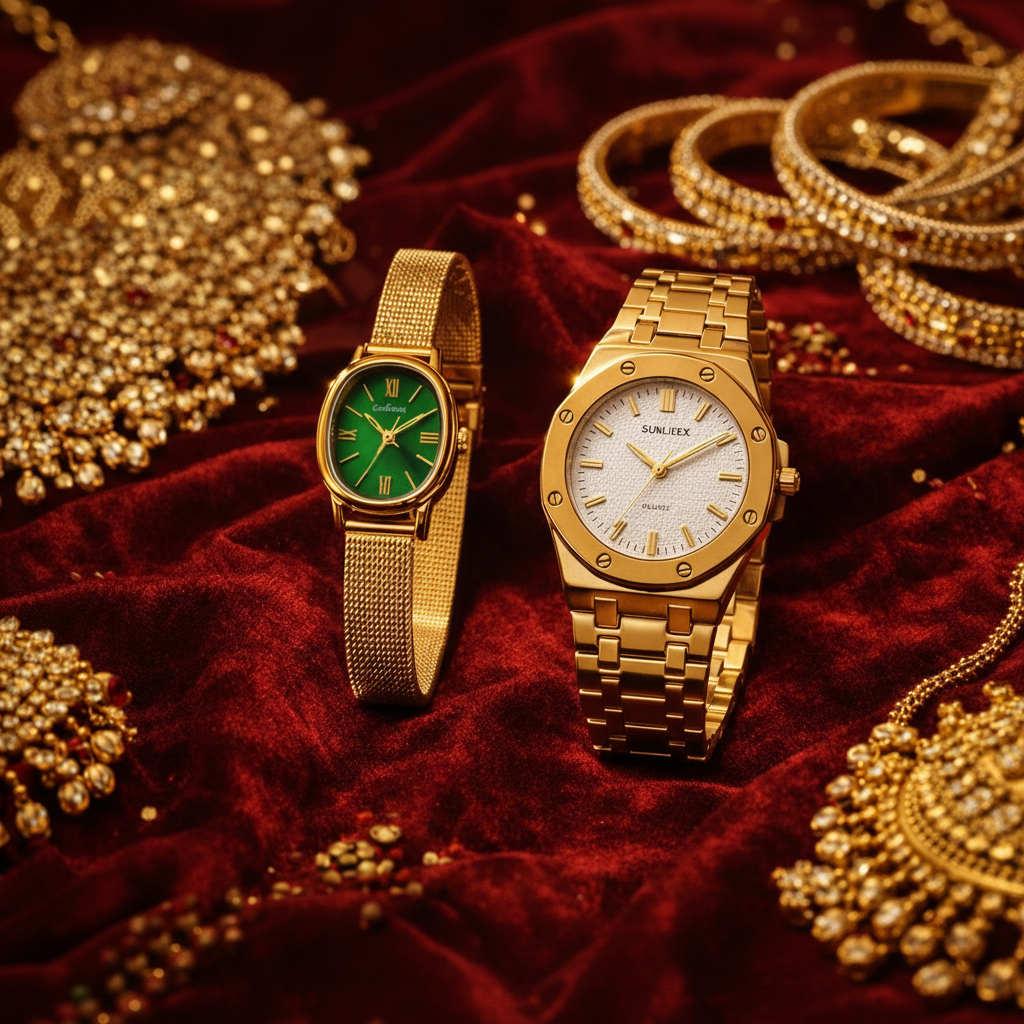 Soulmate Time Pair – Couple Watch Combo (Valentine Special)