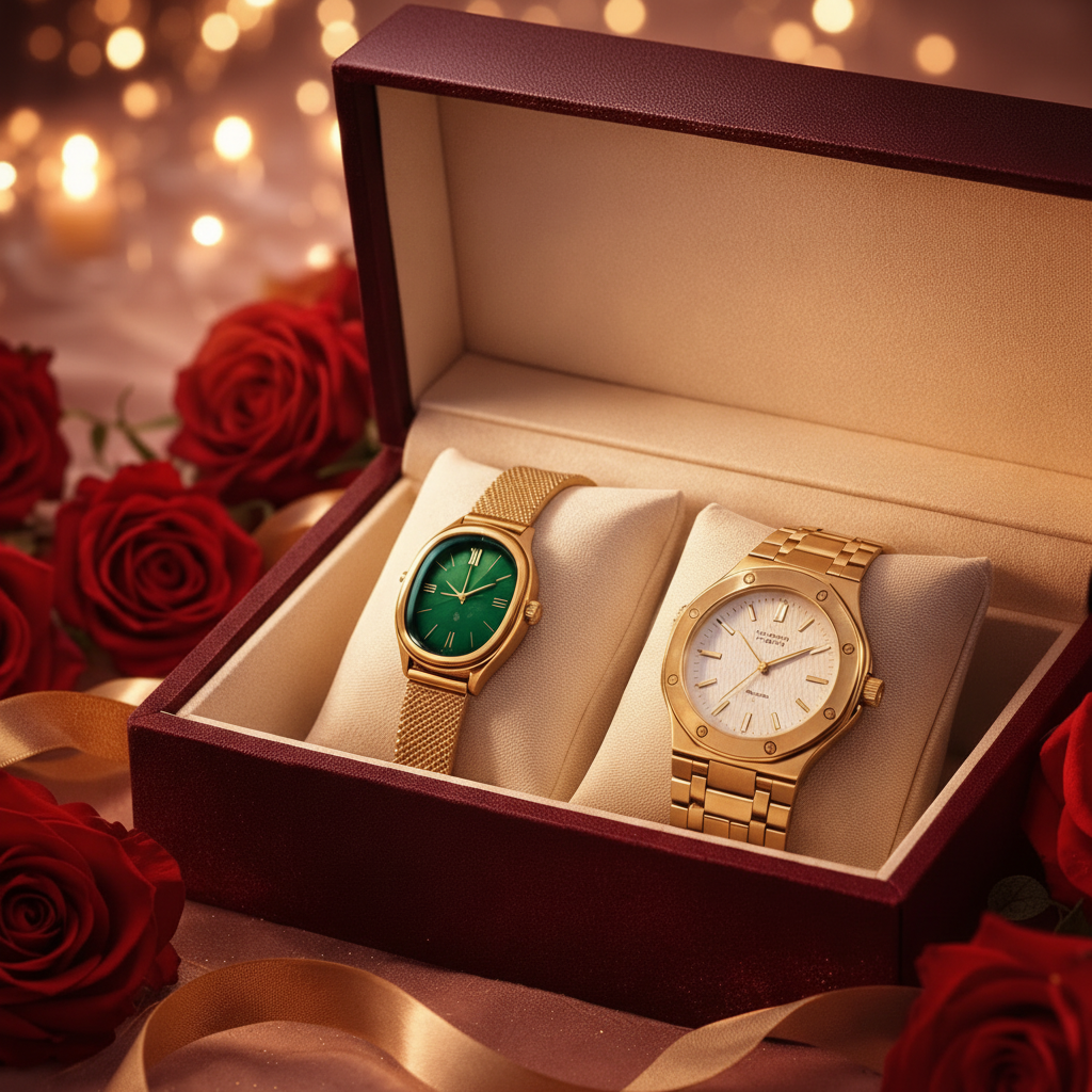 Soulmate Time Pair – Couple Watch Combo (Valentine Special)