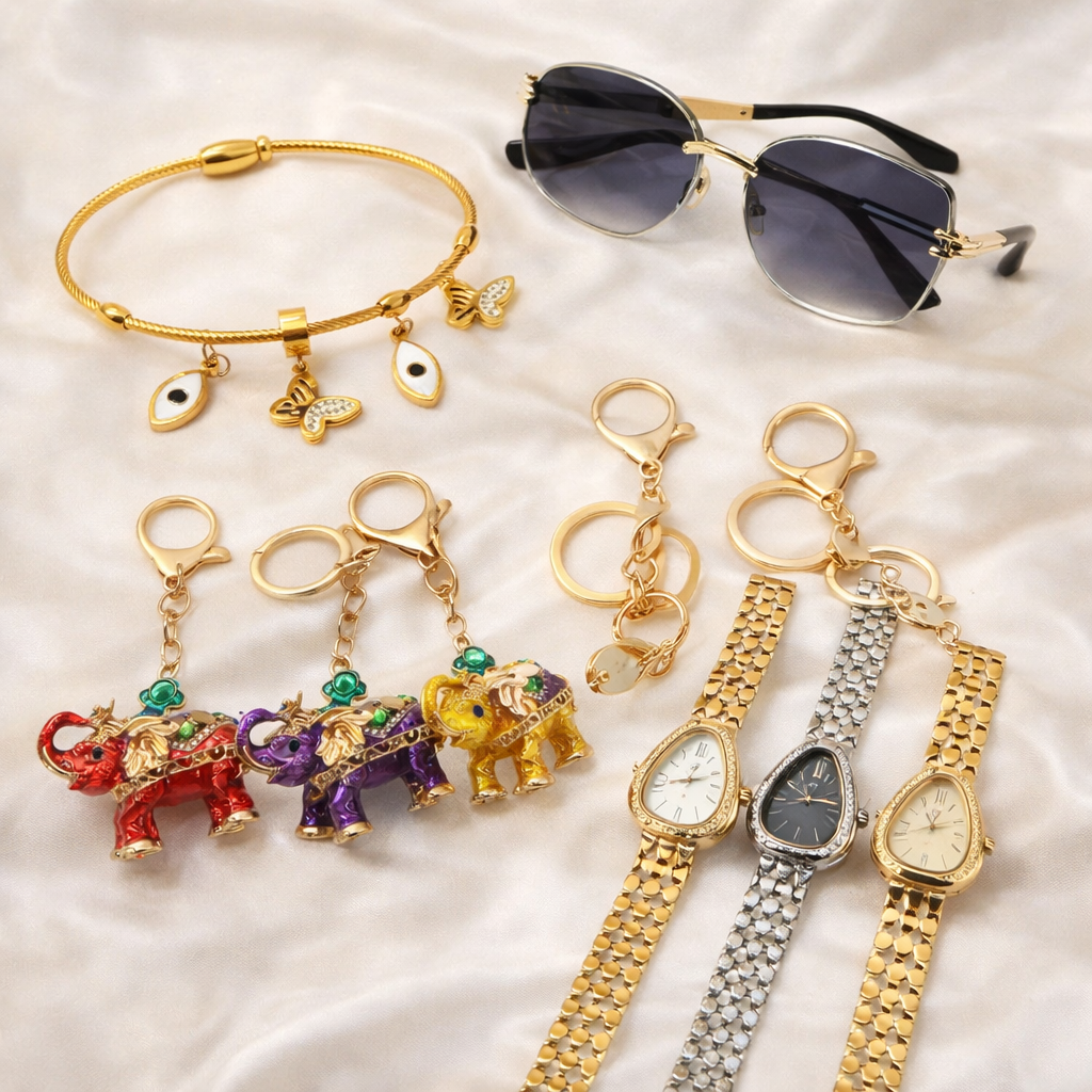 Premium Gold Fashion Accessories Combo for Women