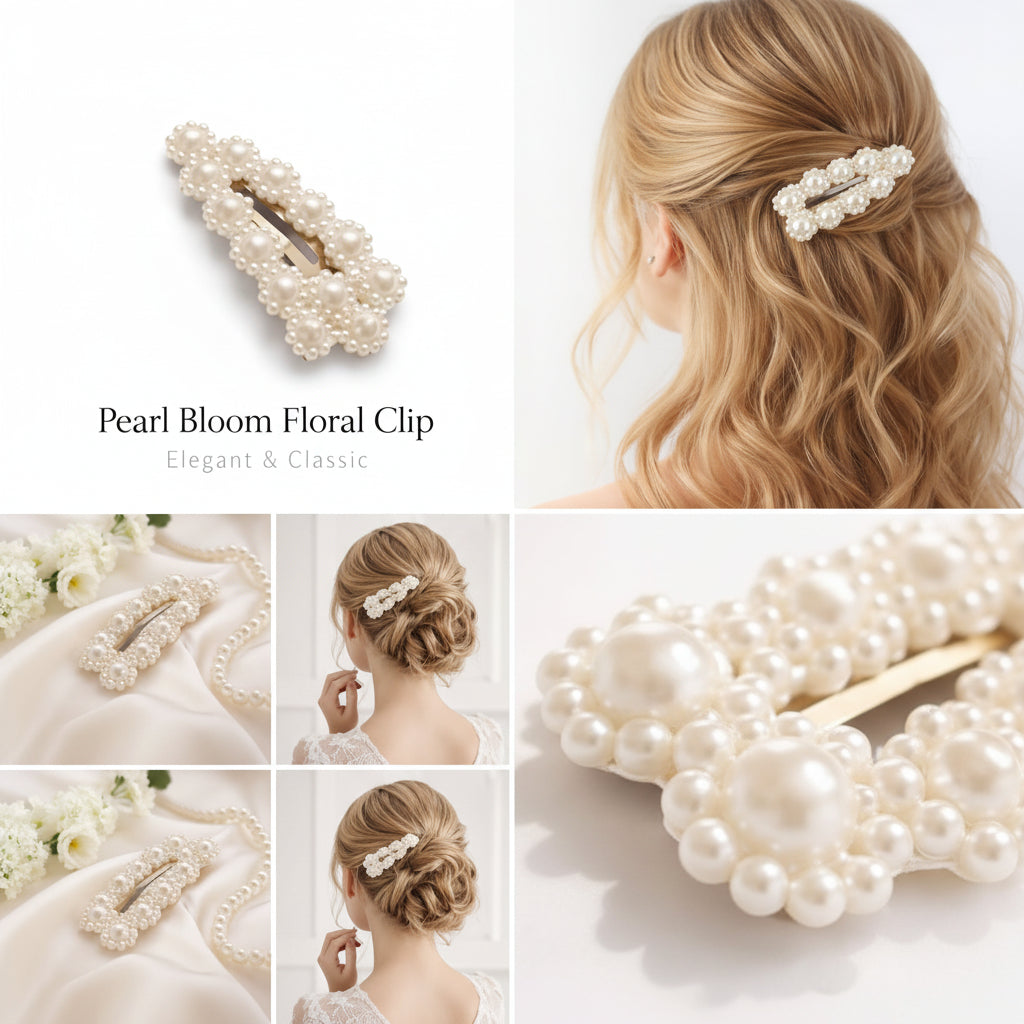 Pearl bloom hairclip