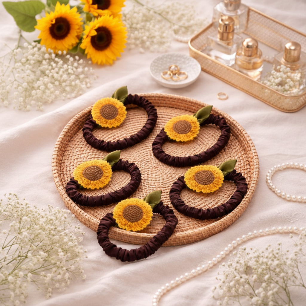 Sunflower Scrunchie