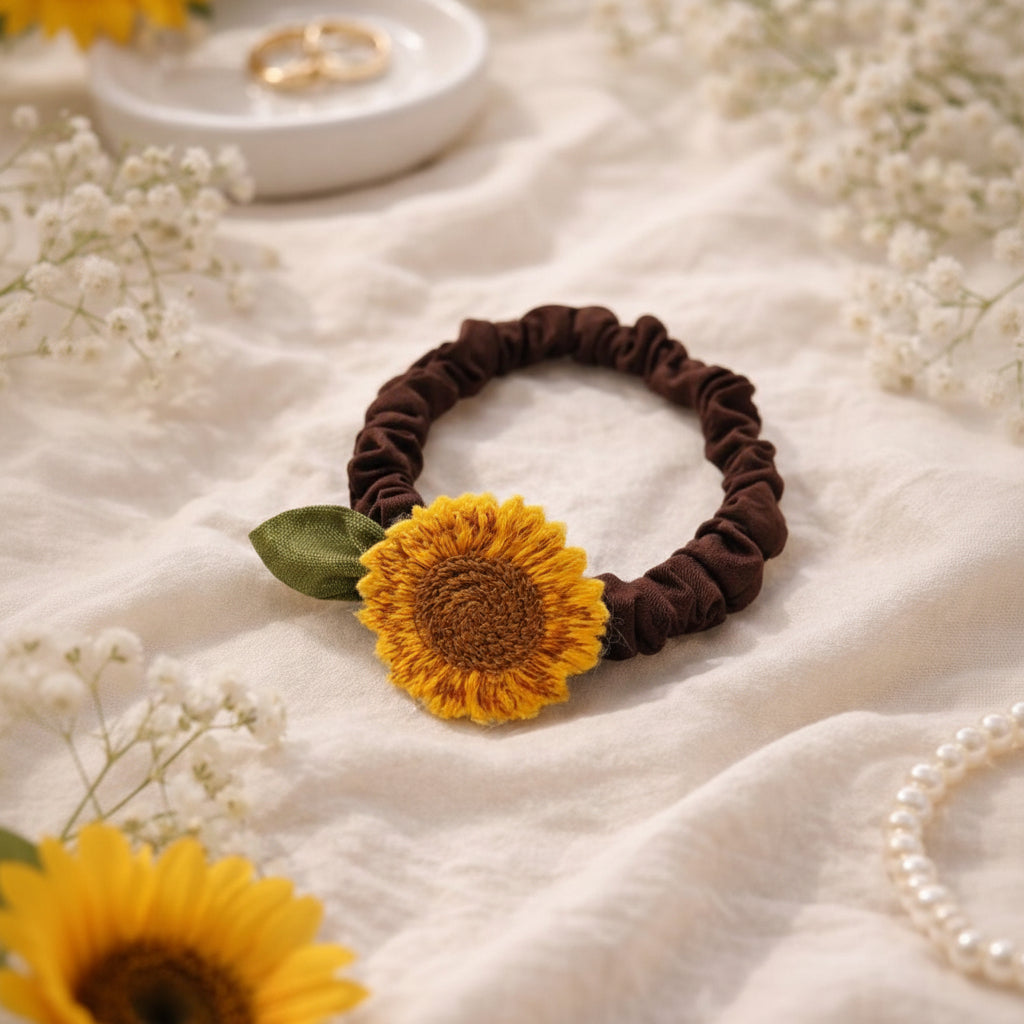 Sunflower Scrunchie