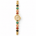 Jacob Sparrow Celestia Gemstone Gold Bracelet Watch for Women