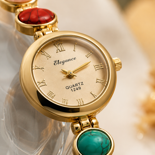 Celestia Gemstone Gold Bracelet