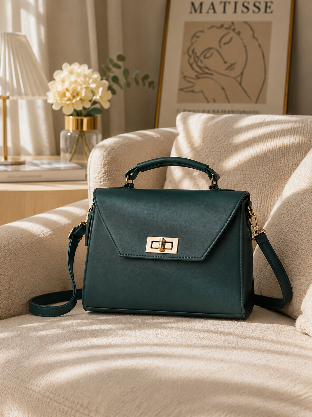 Elara Elegant Handbag for Women with Adjustable Sling Strap