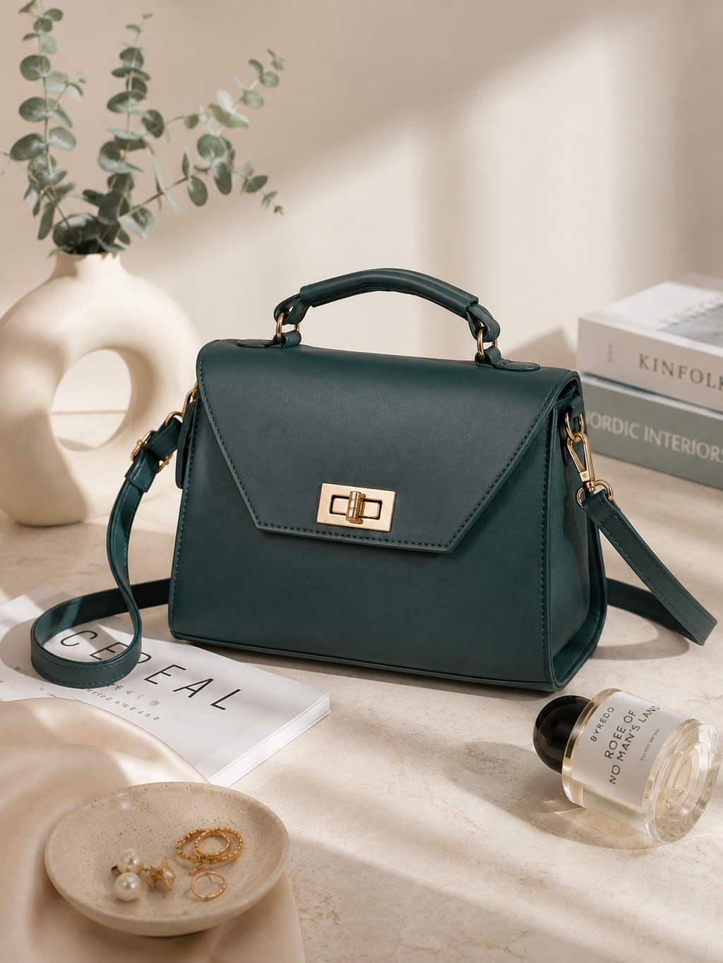 Elara Elegant Handbag for Women with Adjustable Sling Strap