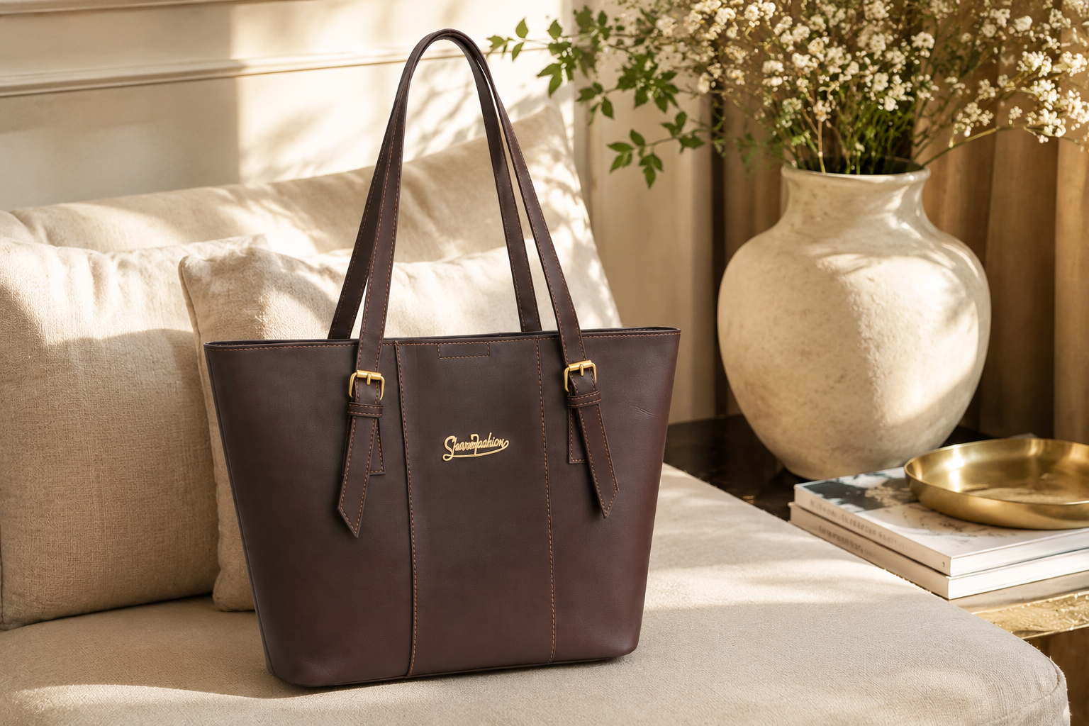 Selene Premium Tote Handbag for Women with Double Shoulder Straps
