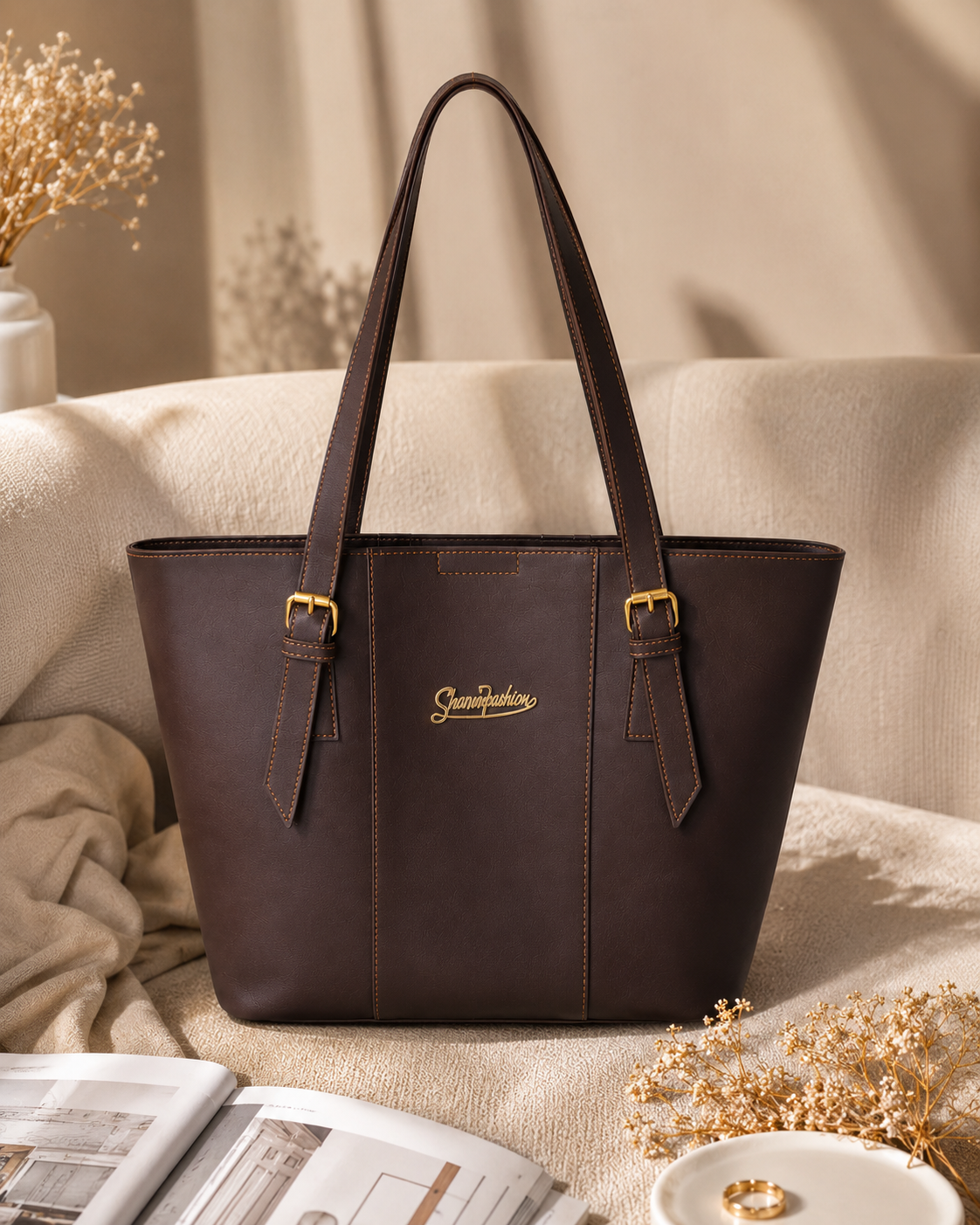 Selene Premium Tote Handbag for Women with Double Shoulder Straps