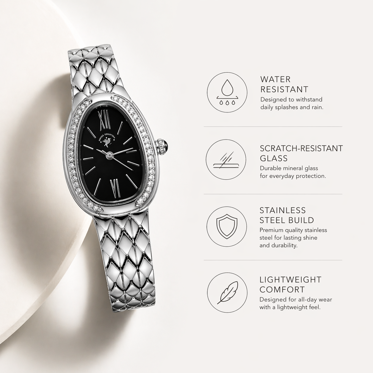 Serpent Shine Roman Diamond Watch