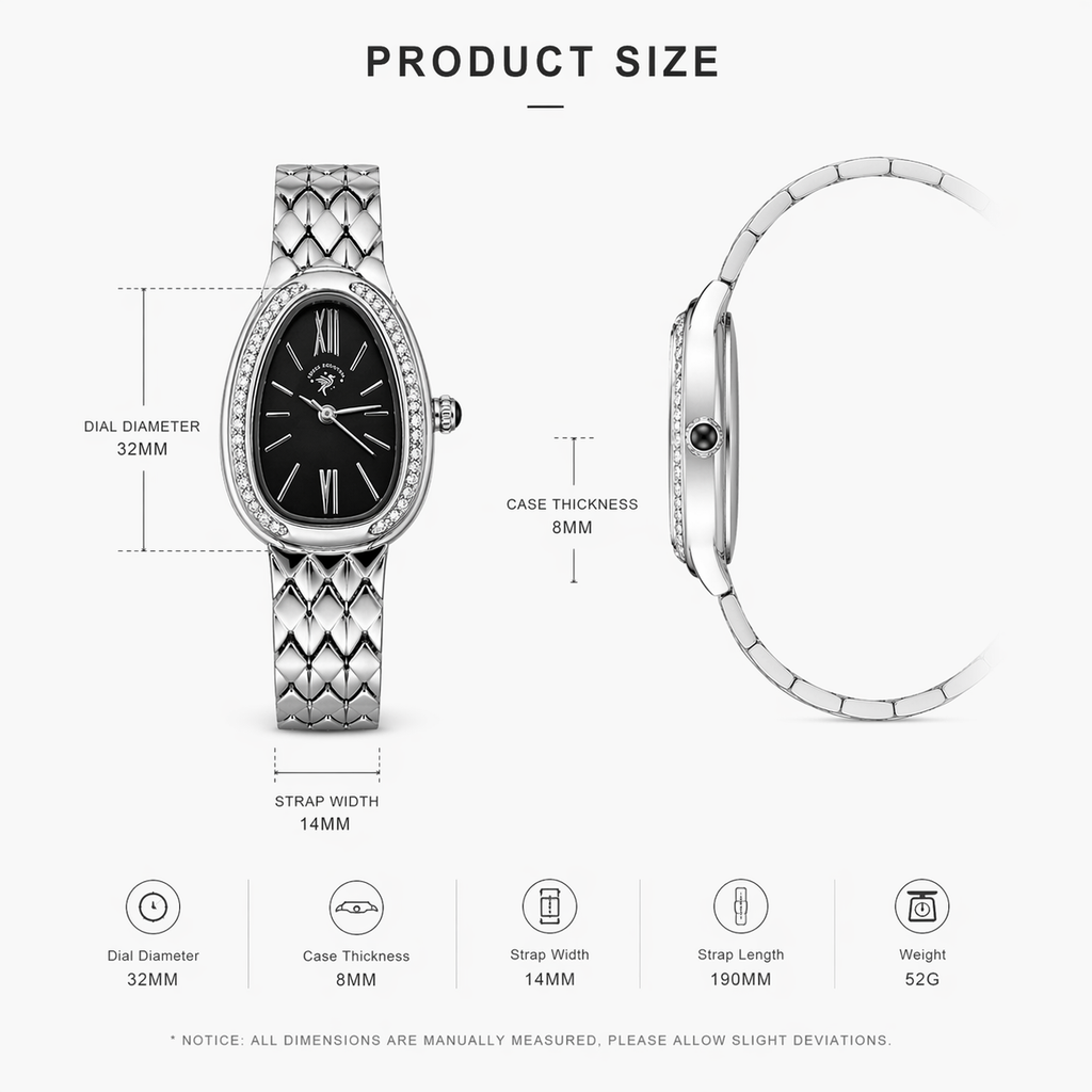 Serpent Shine Roman Diamond Watch