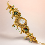 Royal Peacock Floral Bracelet Watch
