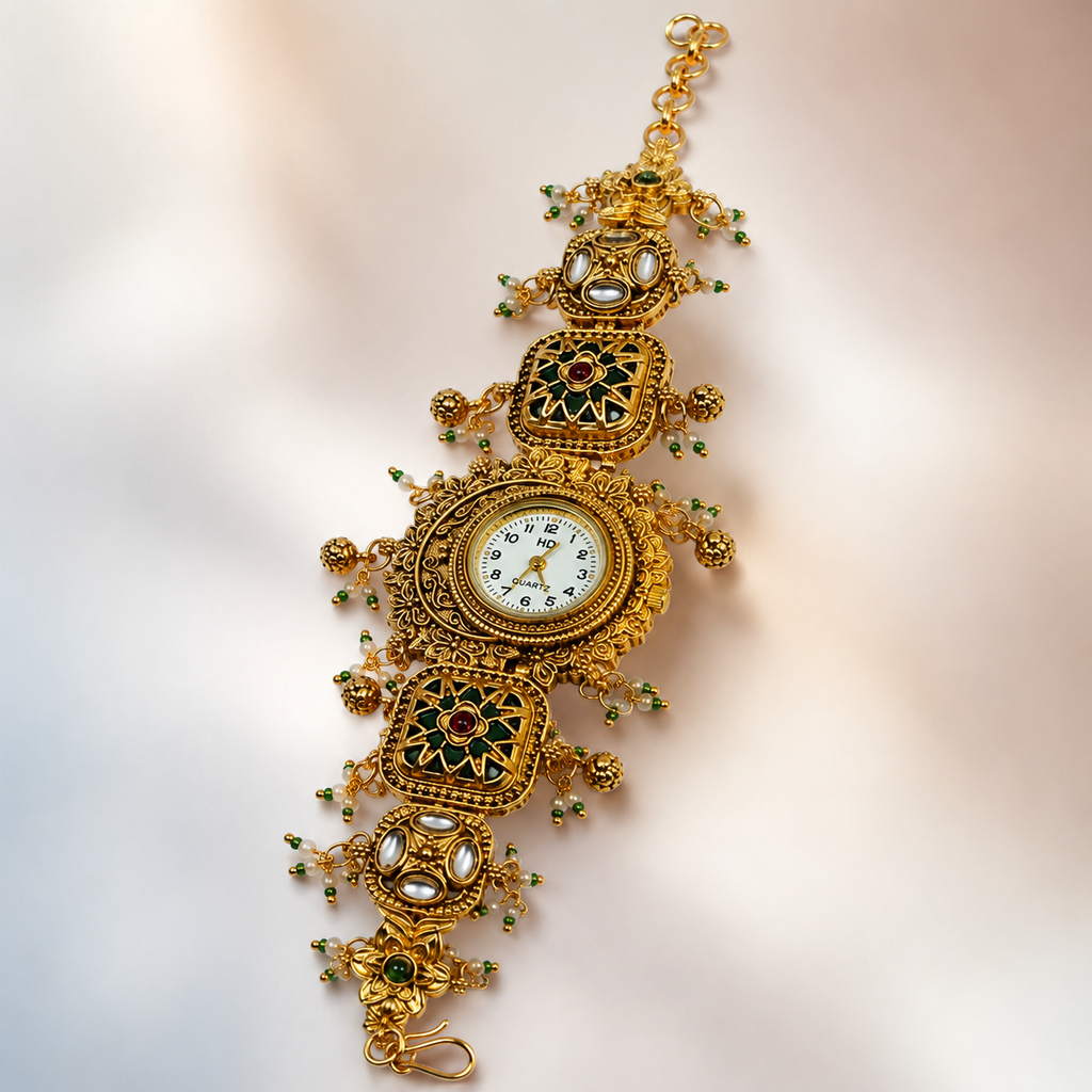 Royal Kundan Heritage Bracelet Watch