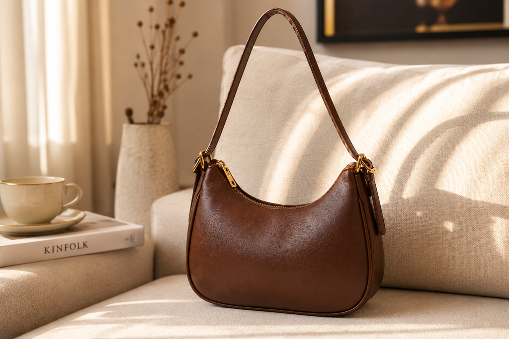 Nova Classic Purse for Women – Coffee Brown Shoulder Bag