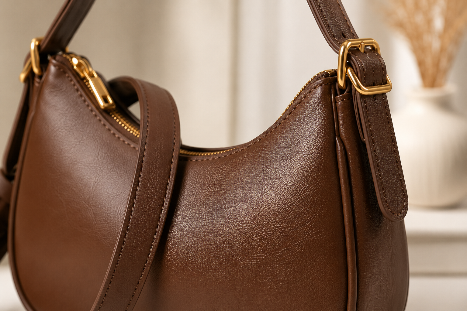 Nova Classic Purse for Women – Coffee Brown Shoulder Bag