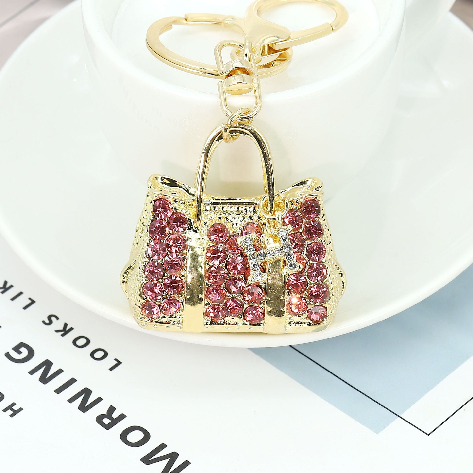 Luxury Crystal Bag Charm & Key Ring for Women and Girls