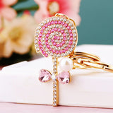Cute Candy Design Crystal Key Ring & Bag Charm