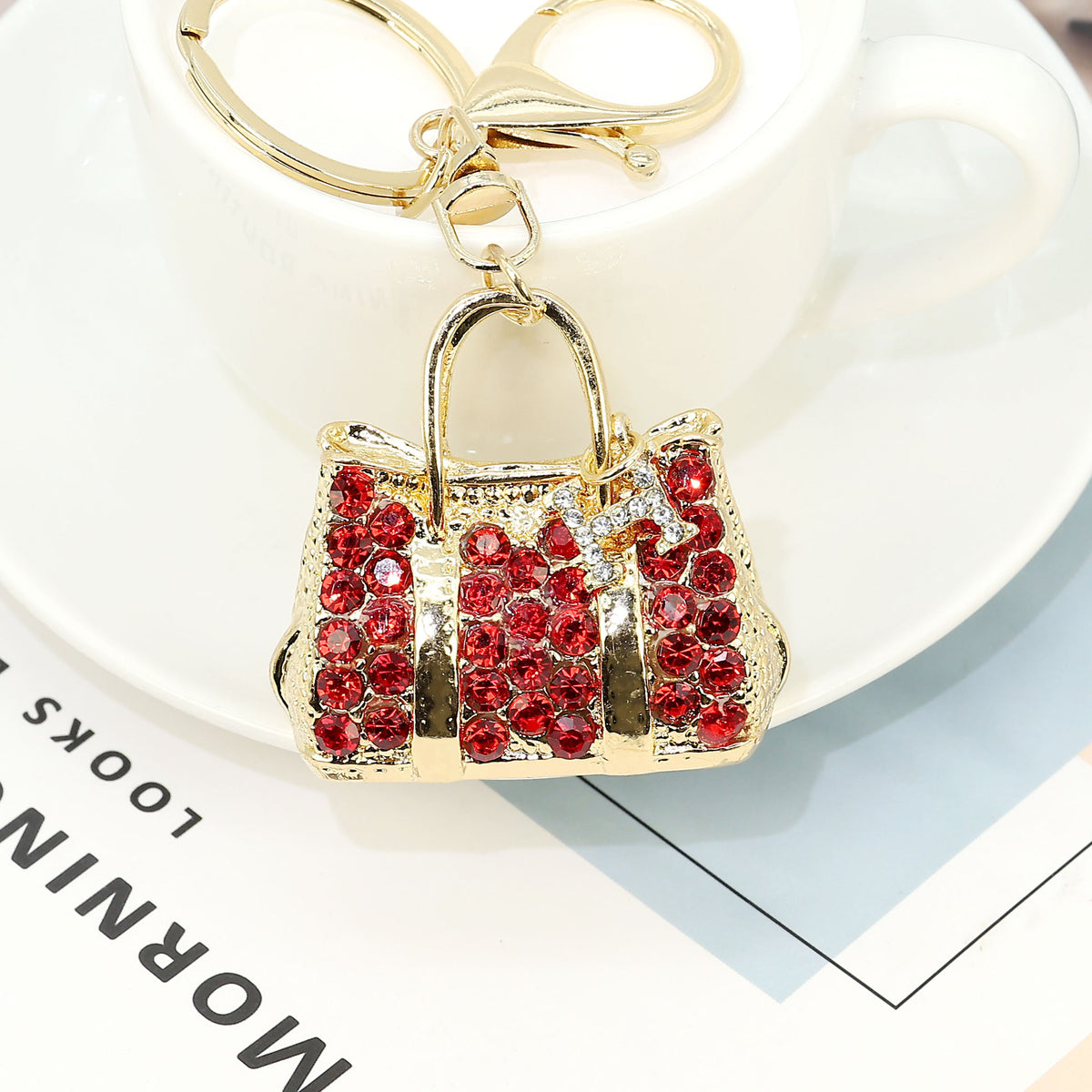 Luxury Crystal Bag Charm & Key Ring for Women and Girls