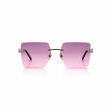 Women’s Rimless Square Sunglasses