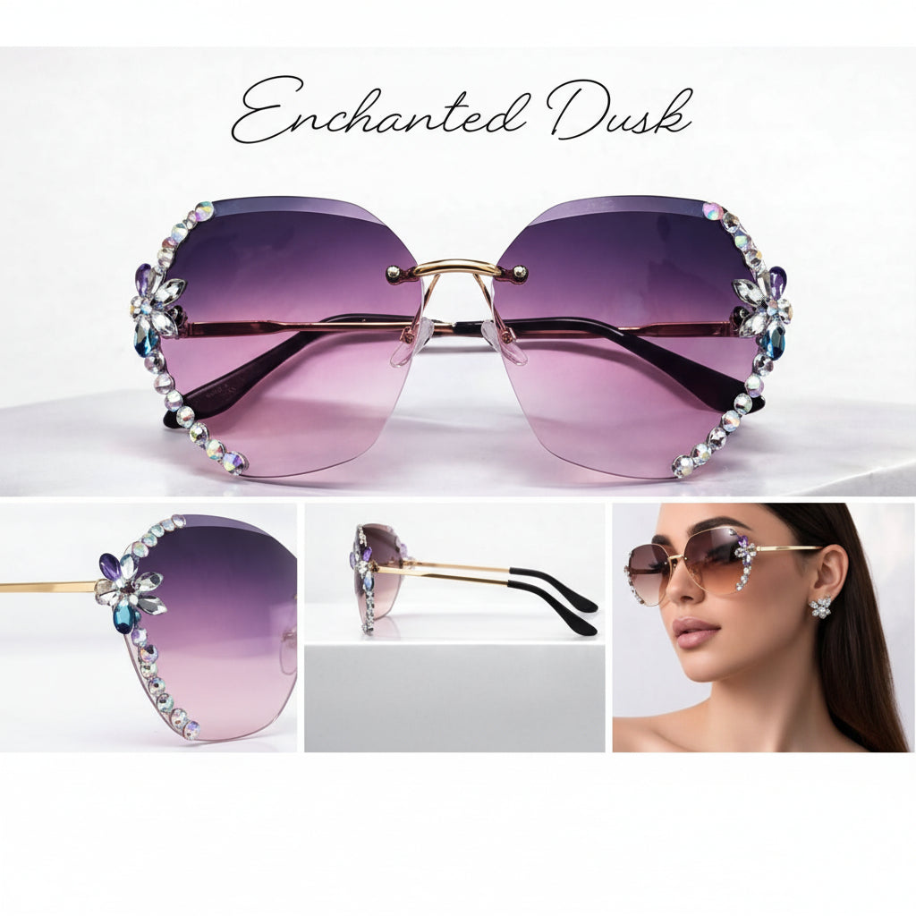 Rimless Butterfly Sunglasses for Women